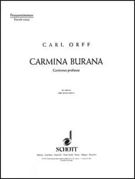 Carmina Burana Treble Voices Vocal Score cover Thumbnail